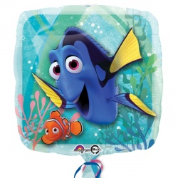 Square Finding Dory Foil Balloon