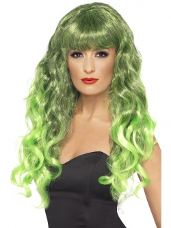 Siren Wig Green and Black