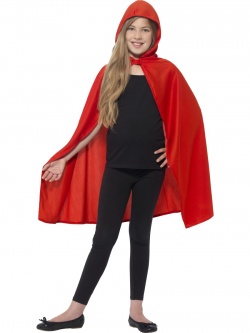 Hooded Cape Red