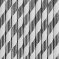 Striped Paper Straws - Silver