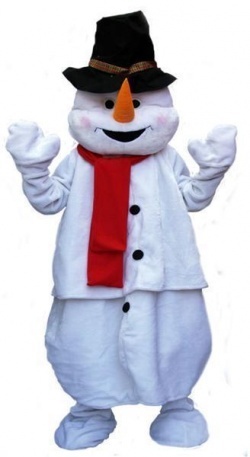 Plush Giant Snowman Costume