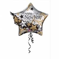 New Year Star Foil Balloon