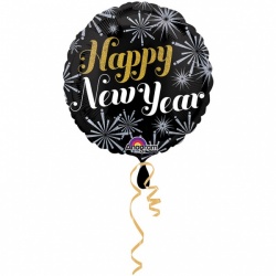 New Year Pizzazz Foil Balloon