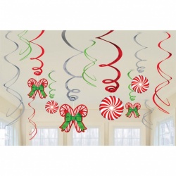 Swirl Decorations Candy Cane