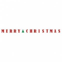 Letter Banner Merry Christmas