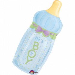 Baby Bottle Boy Foil Balloon