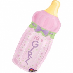 Baby Bottle Girl Foil Balloon