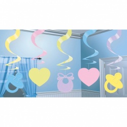 Swirl Decorations Baby Shower