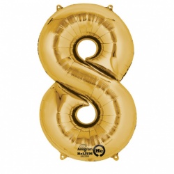 8 Gold Foil Balloon