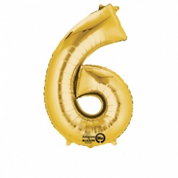 6 Gold Foil Balloon