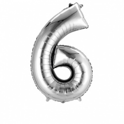 6 Silver Foil Balloon