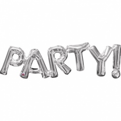 "Party" Silver Foil Balloon