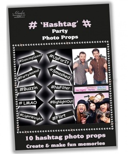 Hashtag Party Photo Props