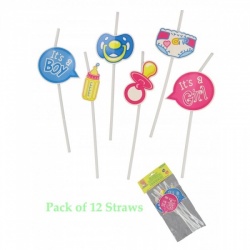 Baby Shower Straws