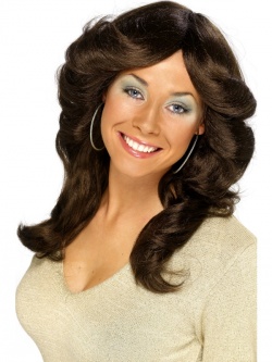 Seventies Flick Wig - Brown